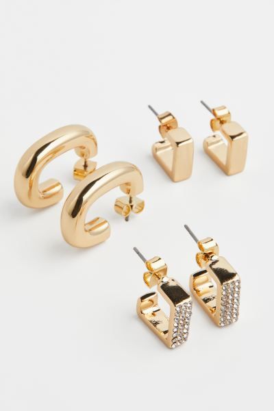 3 Pairs Earrings | H&M (US)