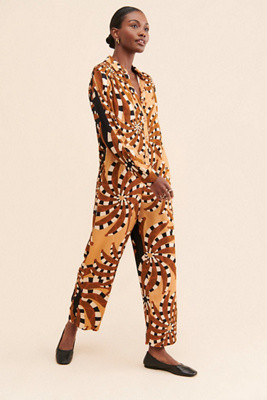 FARM Rio Mixed Banana Jumpsuit | Anthropologie (US)