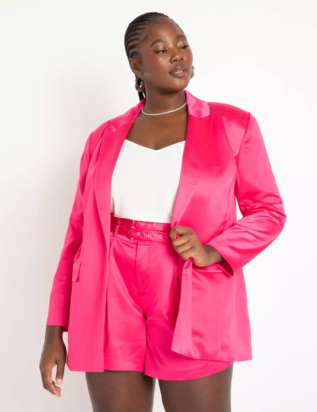 Satin Blazer | Eloquii