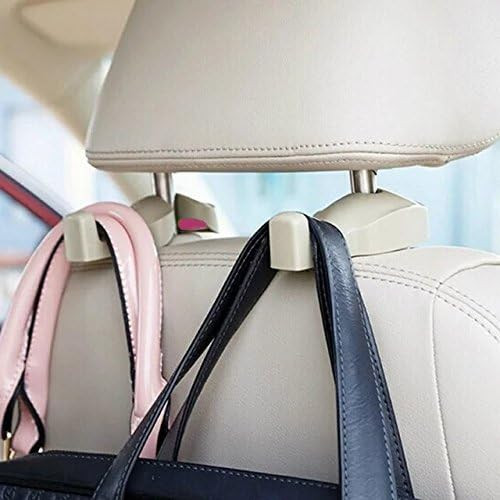 IPELY Universal Car Vehicle Back Seat Headrest Hanger Holder Hook for Bag Purse Cloth Grocery (Be... | Amazon (US)