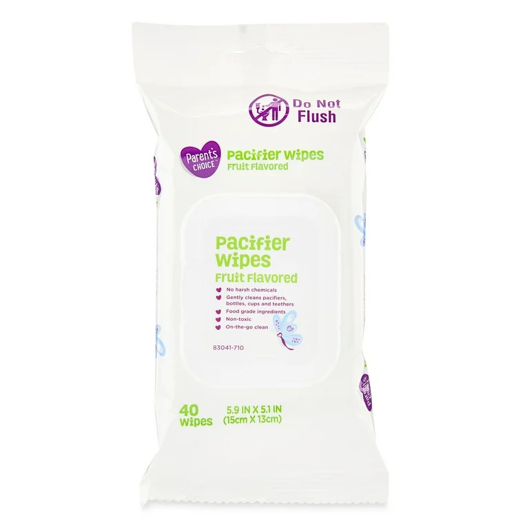 Parent's Choice Fruit Flavored Pacifier Wipes, 1 Pack of 40 Wipes | Walmart (US)