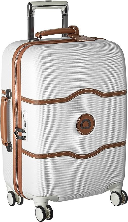 DELSEY Paris Chatelet Hardside Luggage with Spinner Wheels, Champagne White, Carry-on 21 Inch, wi... | Amazon (US)