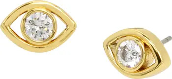 Kurt Geiger London Crystal Evil Eye Stud Earrings | Nordstrom | Nordstrom