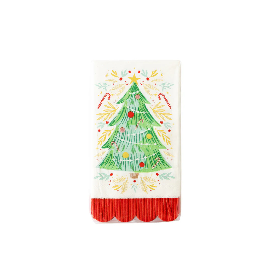 Tree Fringe Paper Dinner Napkin | My Mind's Eye