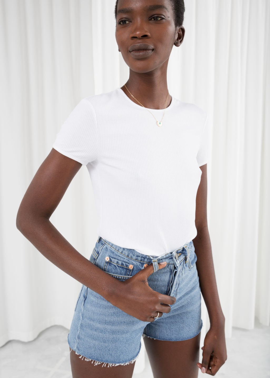 Fitted Ribbed Tee | & Other Stories (EU + UK)