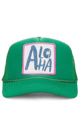 Aloha Hat in Kelly Green | Revolve Clothing (Global)