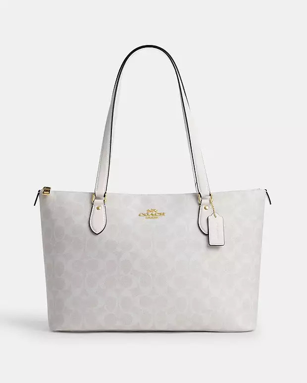 Gallery Tote Bag In Signature Canvas | Coach Outlet US