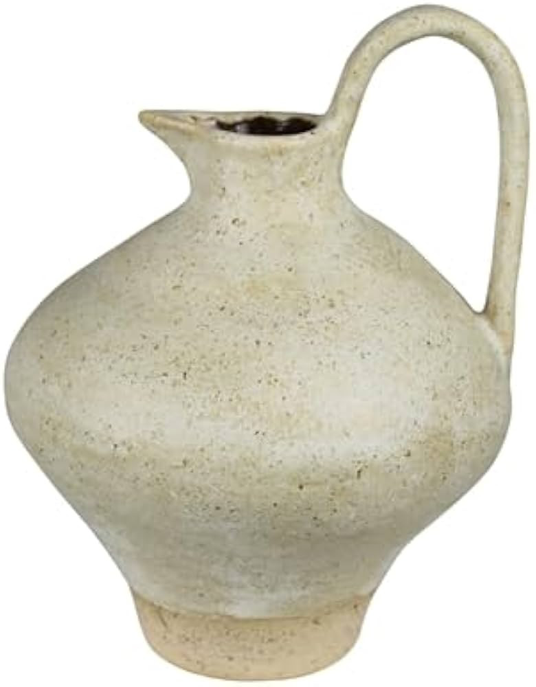 Umbria Pitcher with Tall Handle, Ceramic, White - Lrg | Amazon (US)