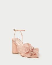 Camellia Beauty Pleated Bow Heel | Loeffler Randall