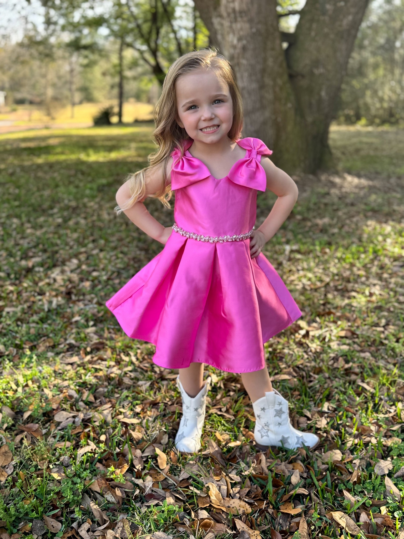Hunters first daddy daughter dance! The dress couldn’t have made her more happy and she paired it with her favorite boots!
True to size, she’s wearing a 3t.

#LTKootd #LTKKids
