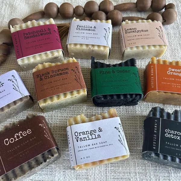 Grass Fed Tallow Bar Soap | Etsy (US)