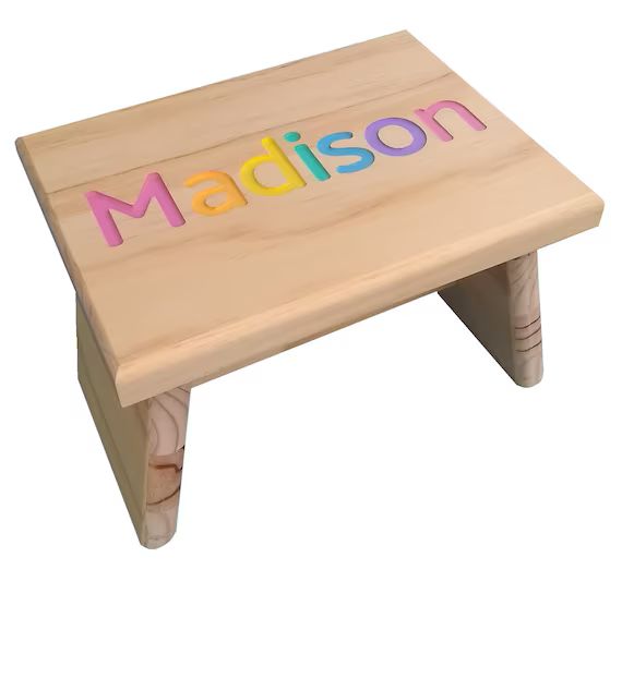 Personalized  Kids Step Stool Primary or Pastel Colors. Solid Colors available upon request. | Etsy (US)