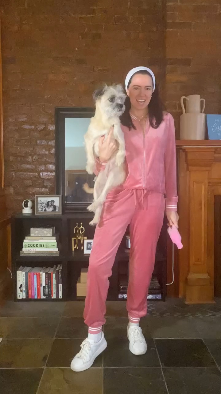 Guess the movie!! “I’m not a regular mom, I’m a cool mom.”

This is the perfect DOG MOM COSTUME!! And the best part is you can wear the outfit other times during the year. It’s not Halloween specific. 

I’m loving this dark pink velour sweatsuit set from @totatuit_official ! Made from 95% Polyester, 5% Spandex it is so cute for the running errands and for hanging with the girls 😉IYKYK!

It comes in 12 other color ways and sizes small to xxl. I’m wearing size small and am 5’4” for reference. 

#LTKVideo #LTKSeasonal #LTKHalloween
