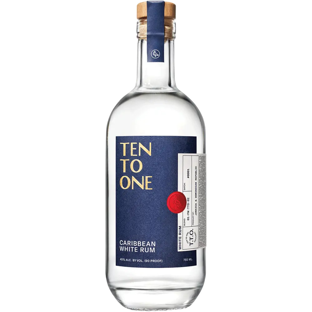 Ten to One Caribbean White Rum | Total Wine