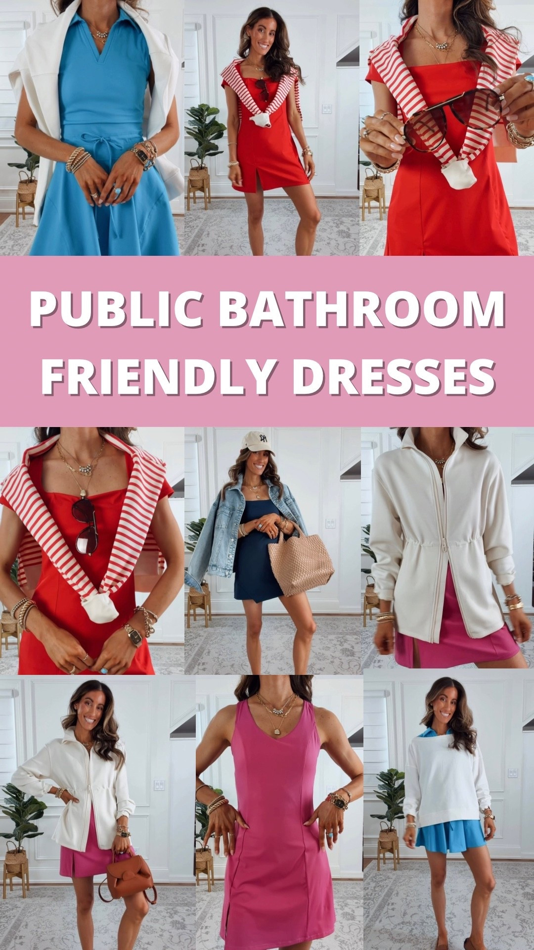 Sports Dresses that are bathroom friendly. Wearing my true to size in each (xsmall to small) 

#LTKmomlife #LTKfitnessgoals #LTKActive