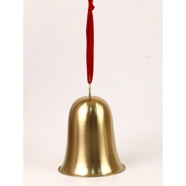 Metal Bell Hanging Christmas Decoration, Gold, 10.5", by Holiday Time - Walmart.com | Walmart (US)