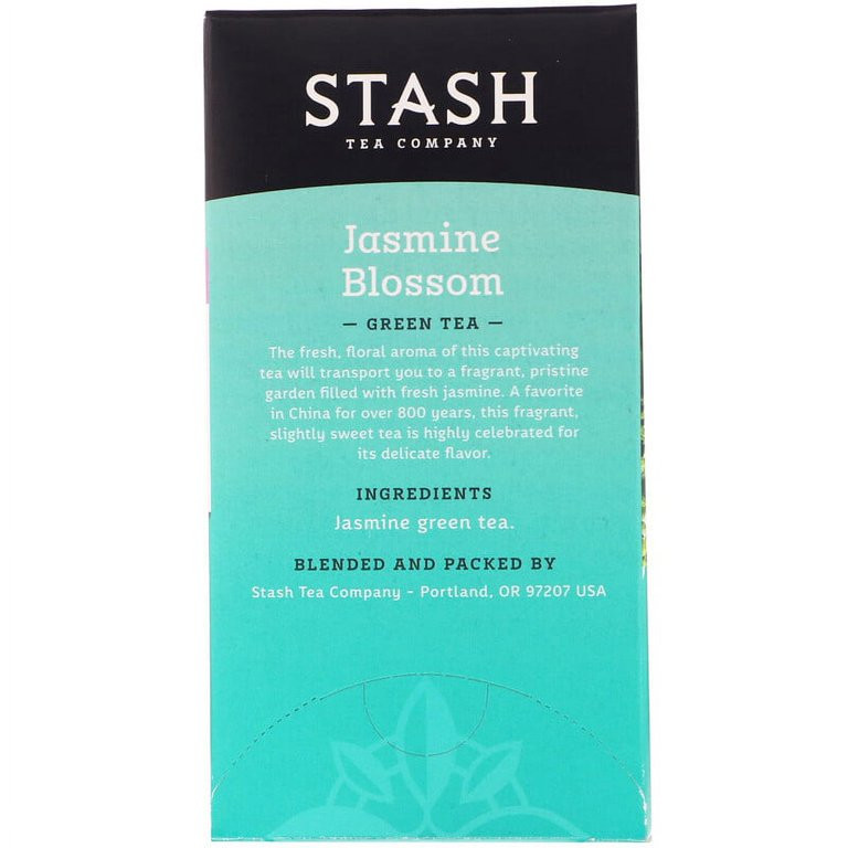 Stash Tea, Green Tea, Jasmine Blossom, 20 Tea Bags, 1.3 oz Pack of 2 | Walmart (US)