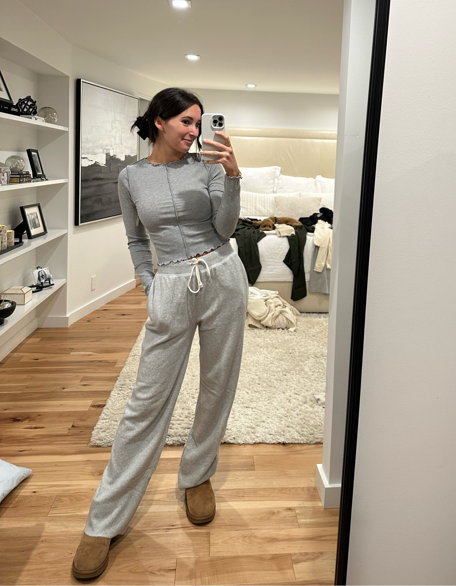 Grey weather outside calls for a grey set inside🤓❄️

#LTKSeasonal