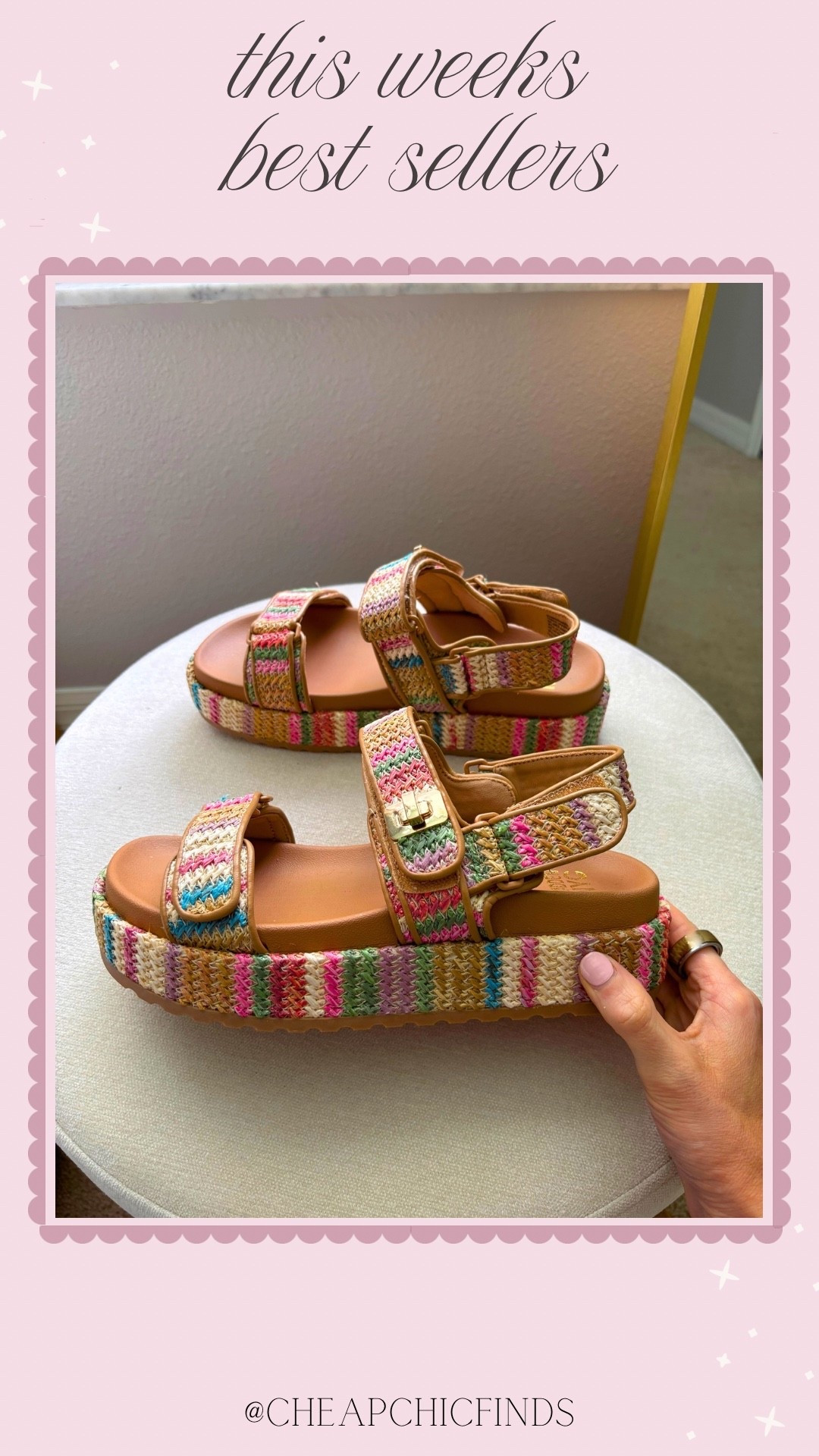 The must have colorful Walmart sandals of the season! These are comfy (I’ve been wearing them non stop to test them out!) and super cute! 
**sizing:
They fit tts for me! I got an 8.5

#LTKSeasonal #LTKTall