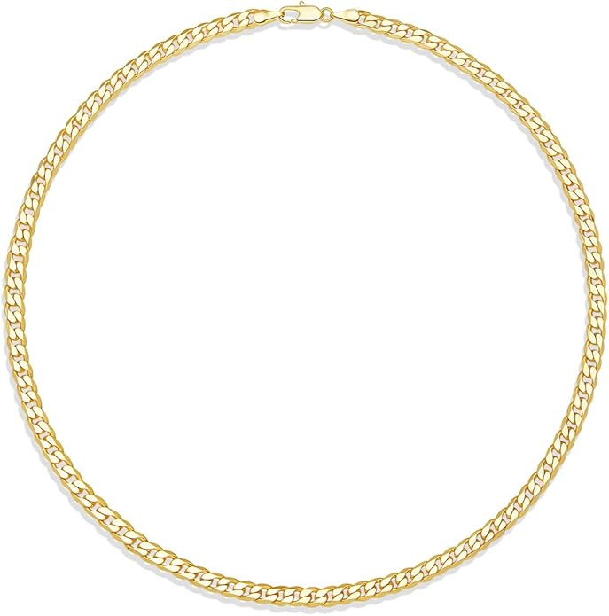 Amazon Essentials 14K Gold Plated Curb Chain | Amazon (US)
