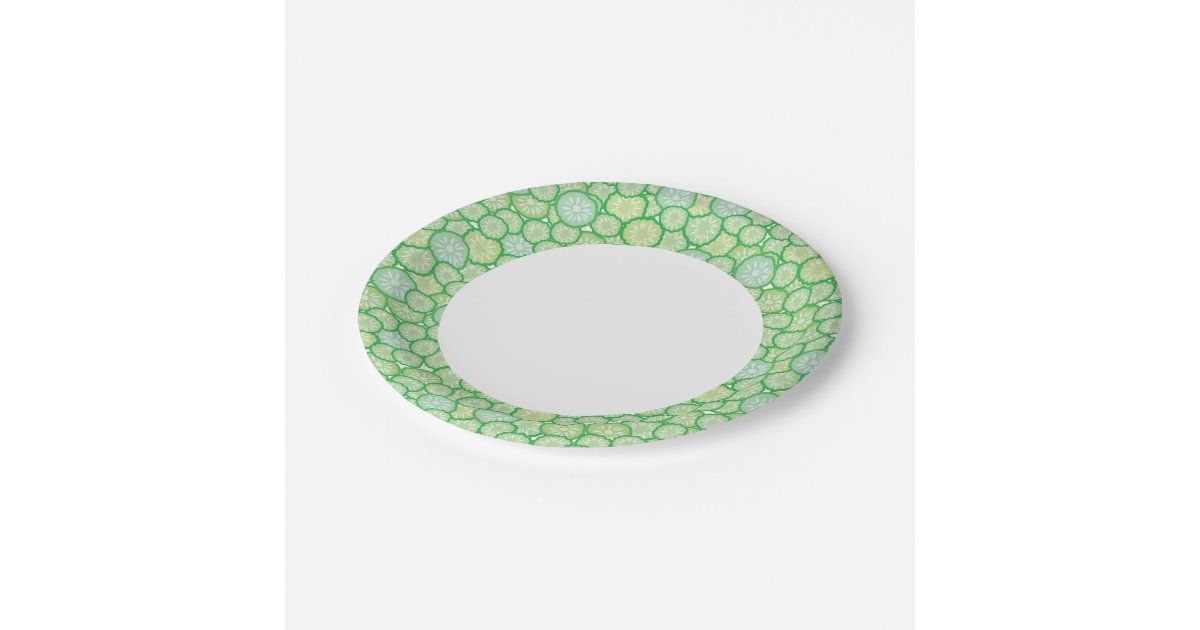 Cucumber funny pattern paper plates | Zazzle | Zazzle