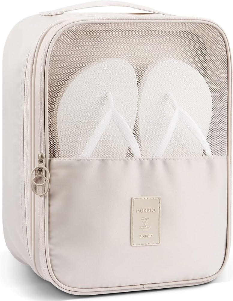 Mossio Shoe Bag Holds 3 Pair of Shoes for Travel and Daily Use Storage Pouch | Amazon (US)