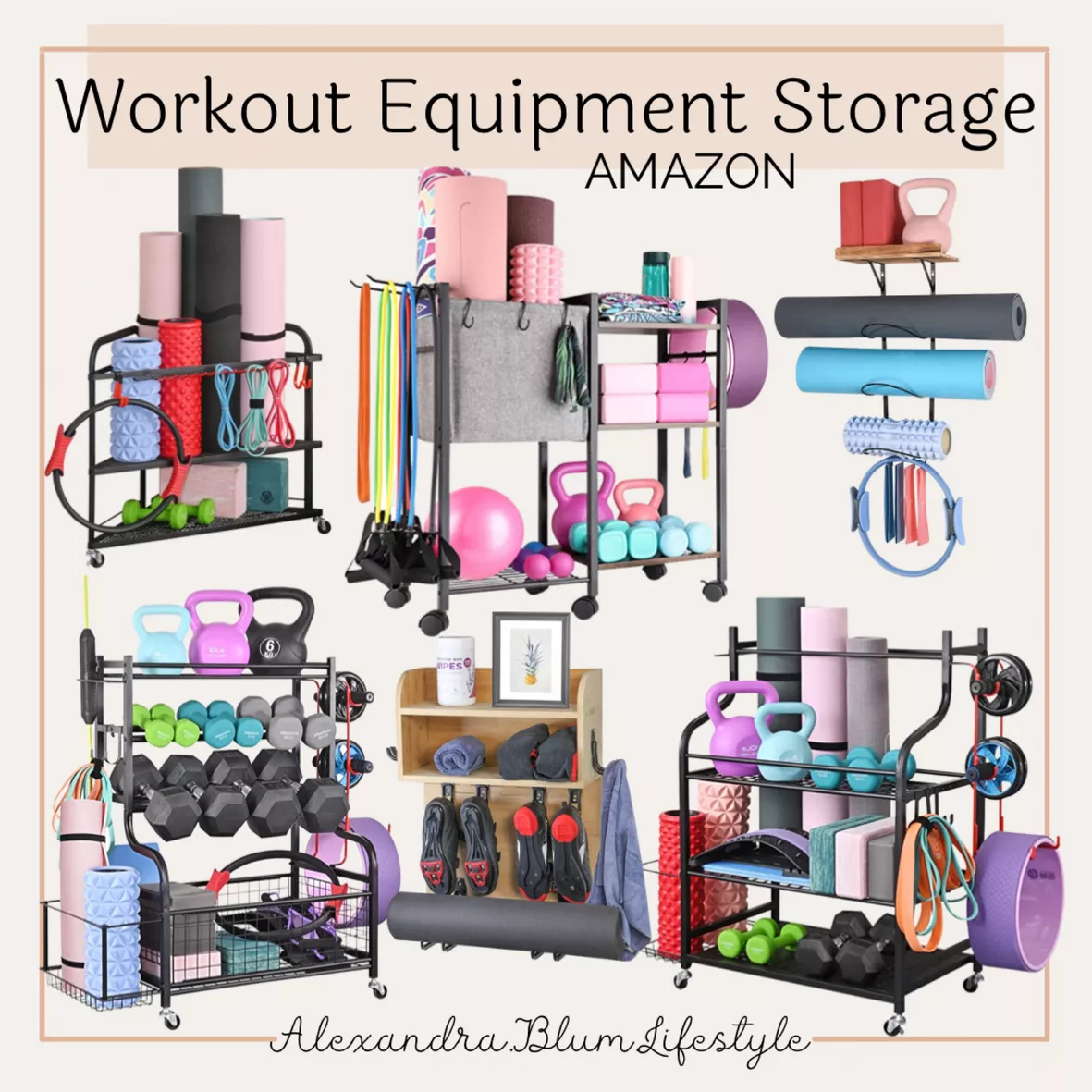 Yoga Mat Storage Rack Home Gym … curated on LTK