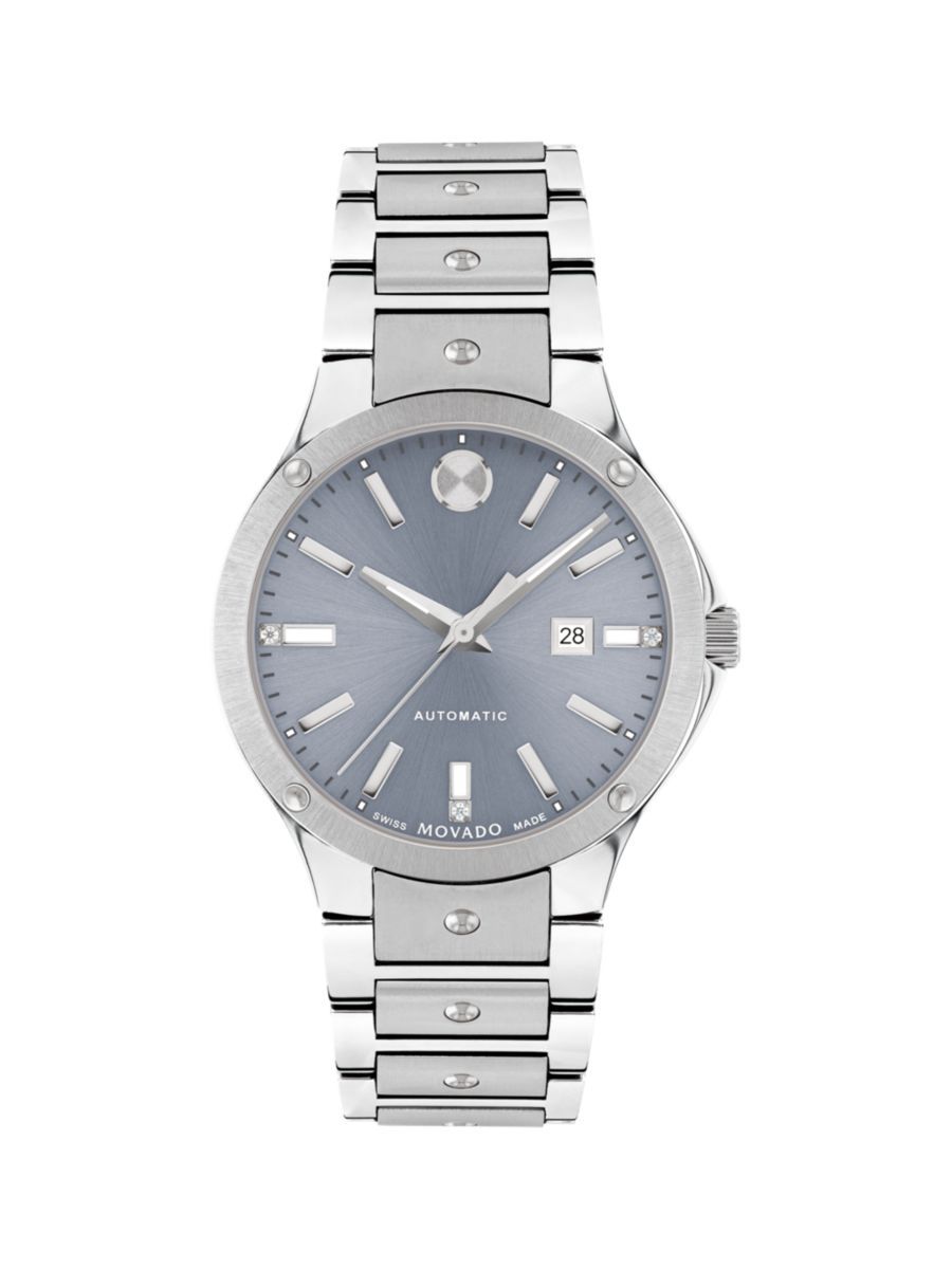 Se Automatic Steel & 0.01 TCW Diamond Sport Watch | Saks Fifth Avenue