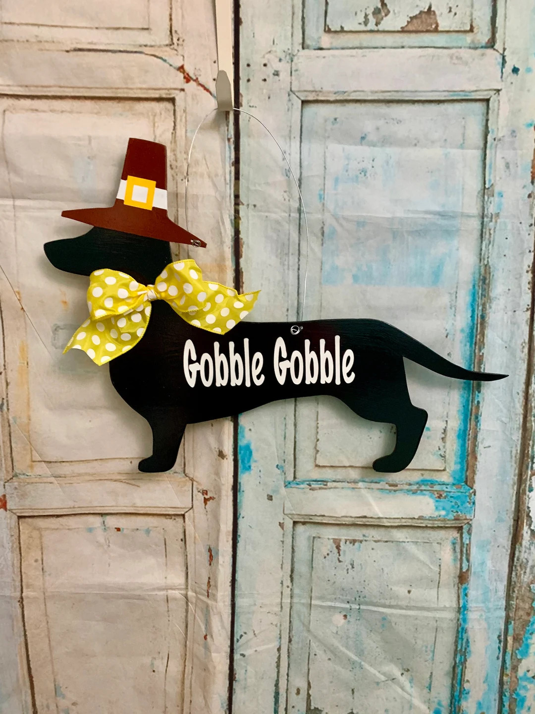 Dachshund Door Hanger, Thanksgiving Door Hanger, Thanksgiving Decorations, Thanksgiving Decor, Do... | Etsy (US)