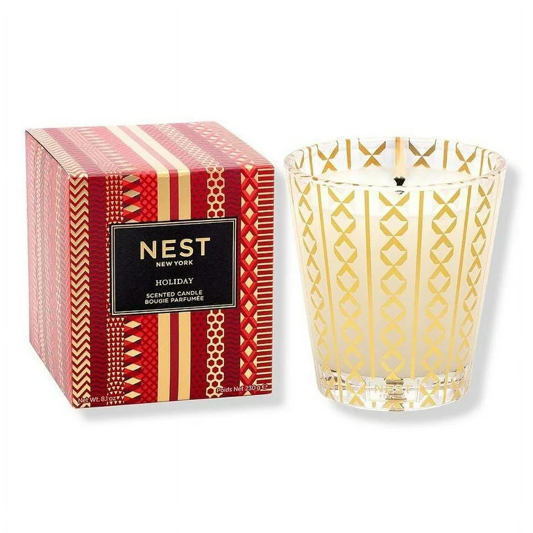 NEST Fragrances Holiday Paraffin Wax Container Candle, Pomegranate | Walmart (US)