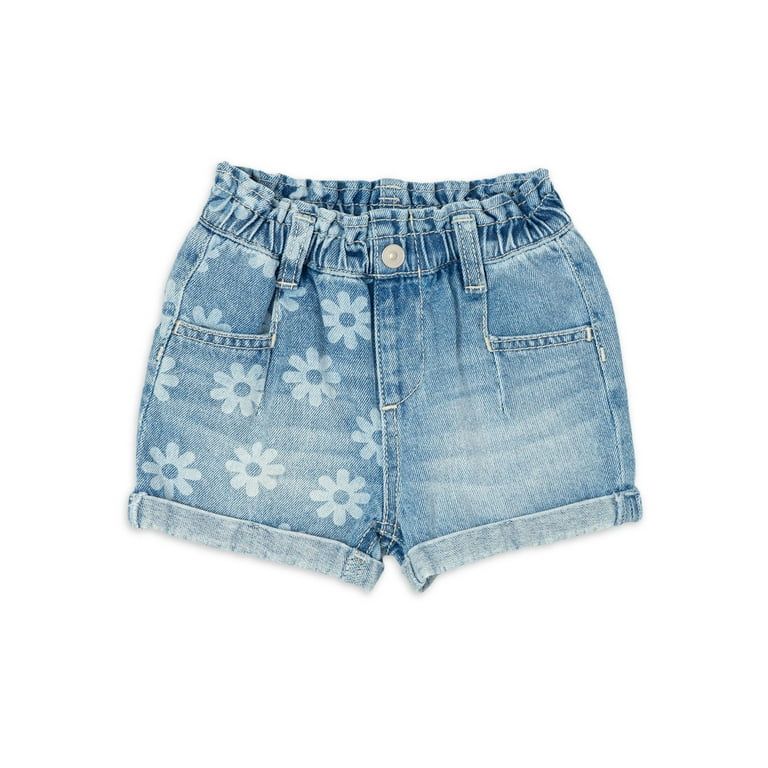 Wonder Nation Toddler Girls Paperbag Short, Sizes 2 Toddler-18 Months | Walmart (US)