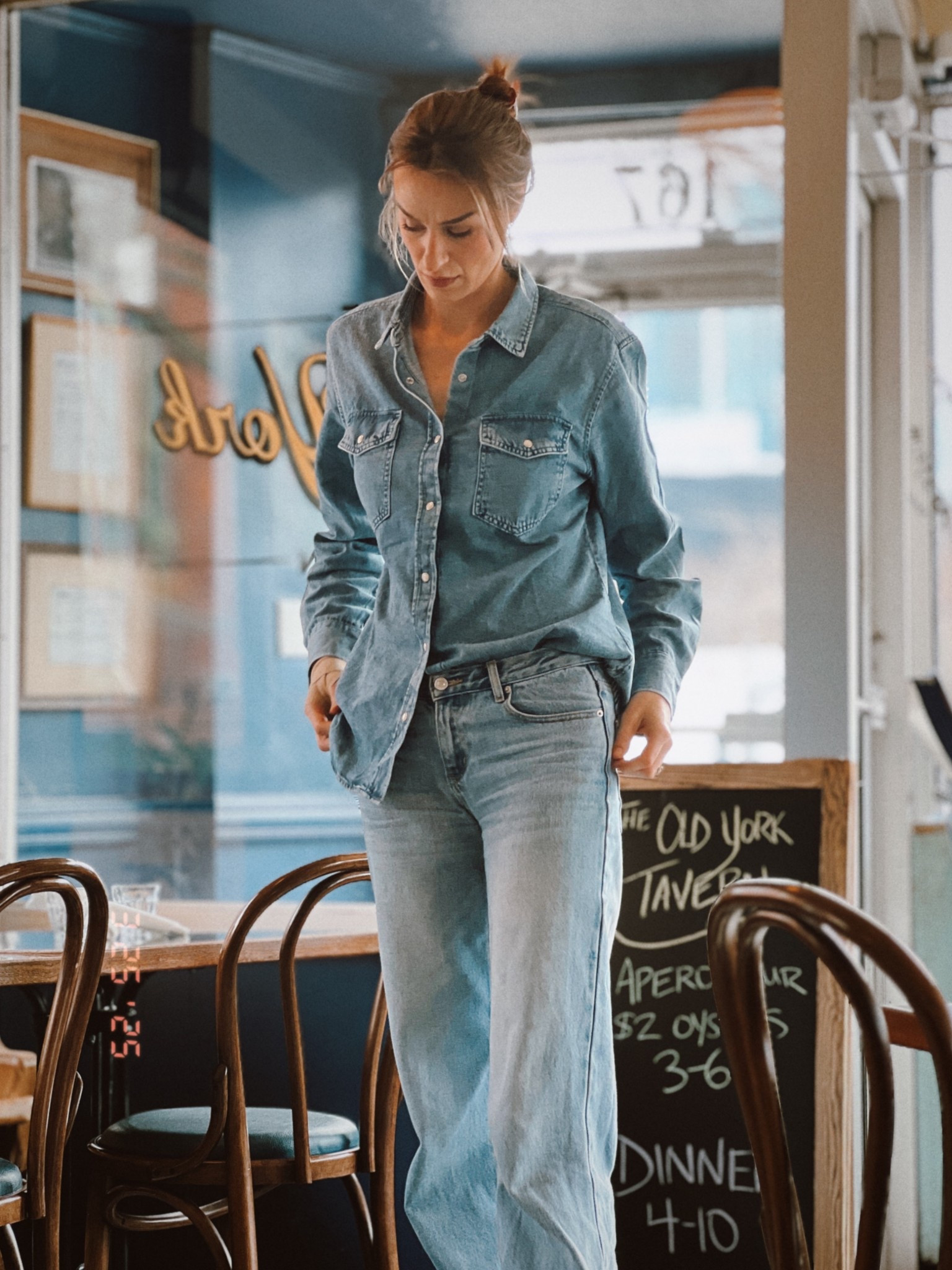 Denim on denim is ALWAYS a great choice! This top is still on sale and available in TALL. I’m wearing a large for a slightly oversized fit.

Pants are from Sky Dolls clothing but I'll link other options!

#LTKSaleAlert #LTKStyleTip