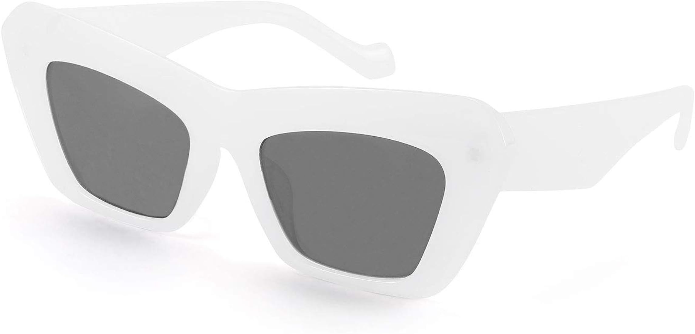 Karsaer Vision Retro Vintage Cateye Square Sunglasses Plastic Frame | Amazon (US)