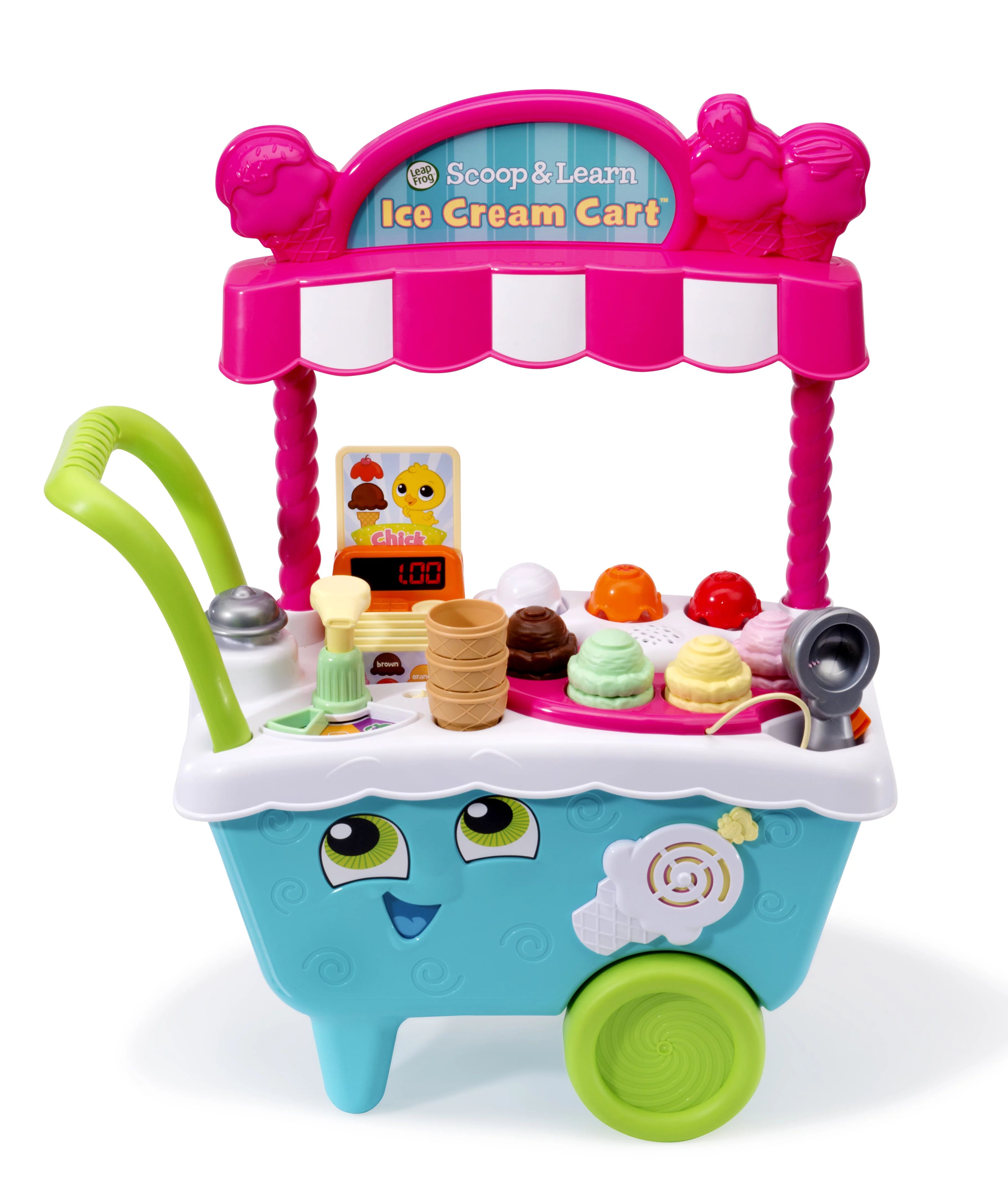 LeapFrog Scoop and Learn Ice Cream Cart, Play Kitchen Toy for Kids | Walmart (US)