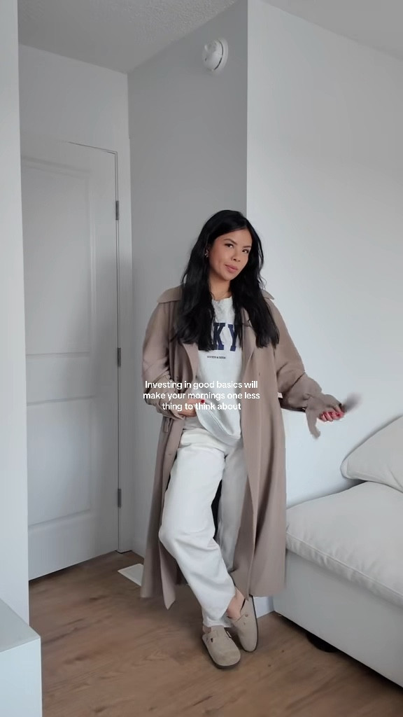 Trench coat has been tried and true. #oakandfort 

#LTKfall #LTKwinter