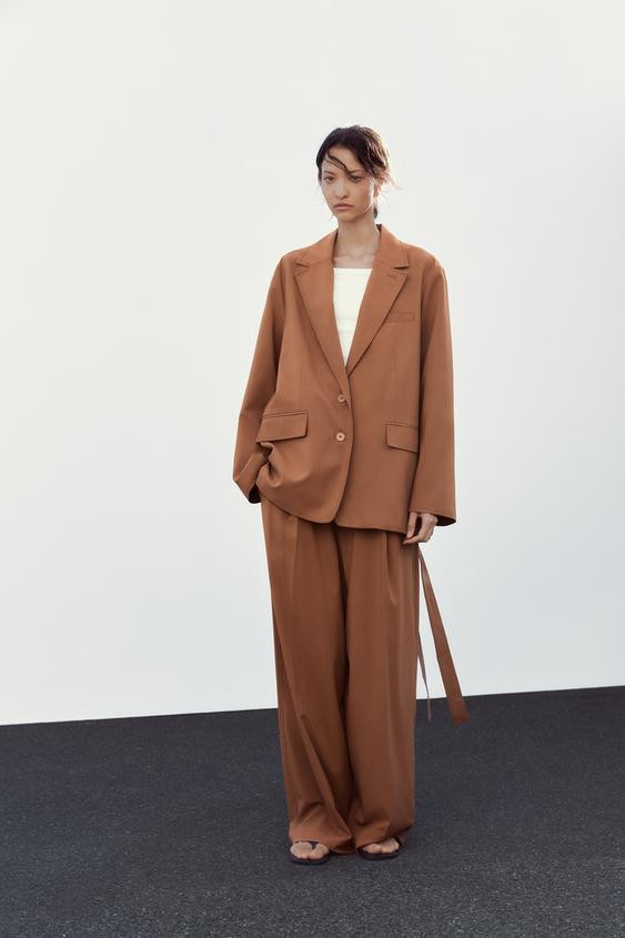 OVERSIZE BELTED BLAZER | Zara UK