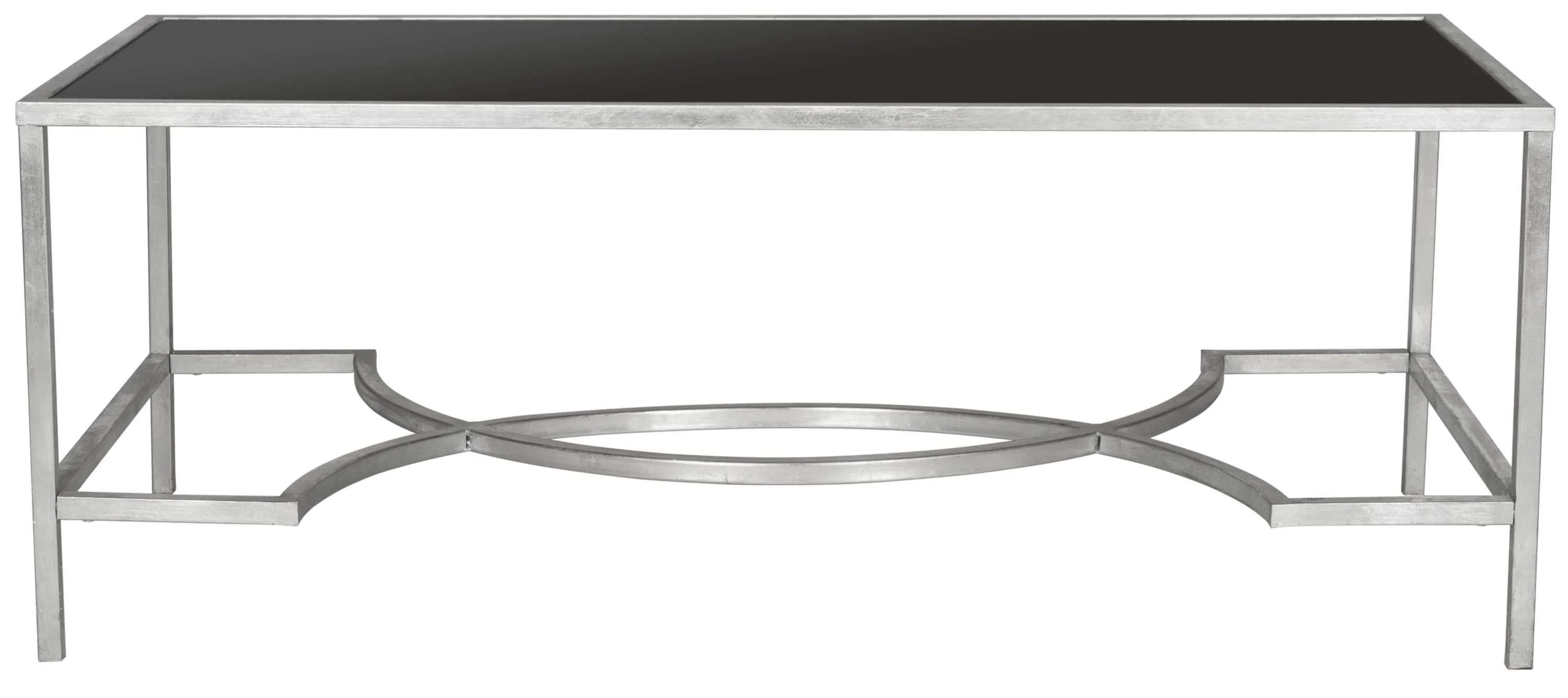 Safavieh Modern Glass Black 48.0-in W x 18.0-in H Coffee Table | FOX2543B | Lowe's