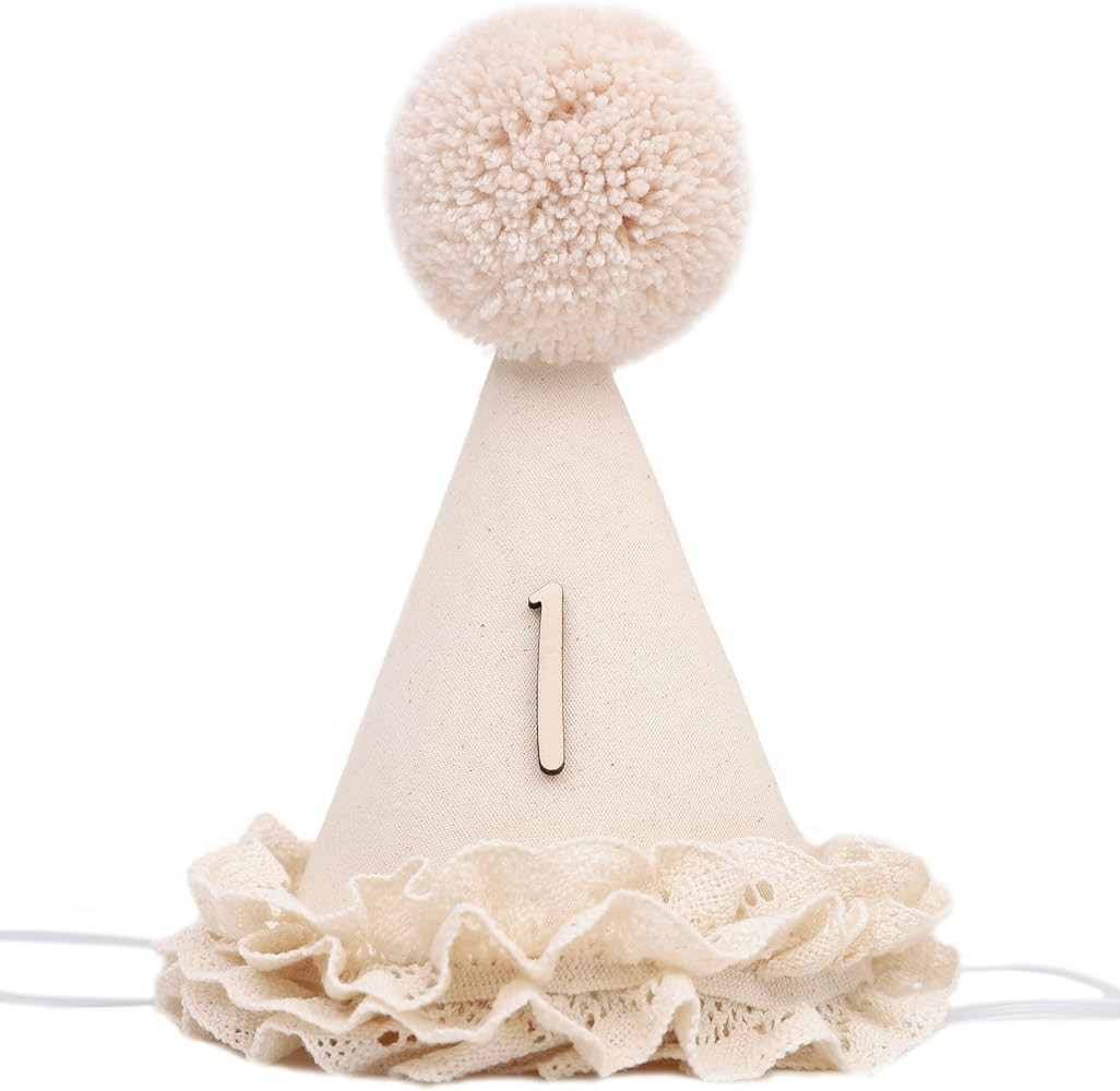 Lace 1/2 Birthday Hat-Sweet Half Birthday Decoration,Lace Flower Princess Party Crown,6 Months Fl... | Amazon (US)