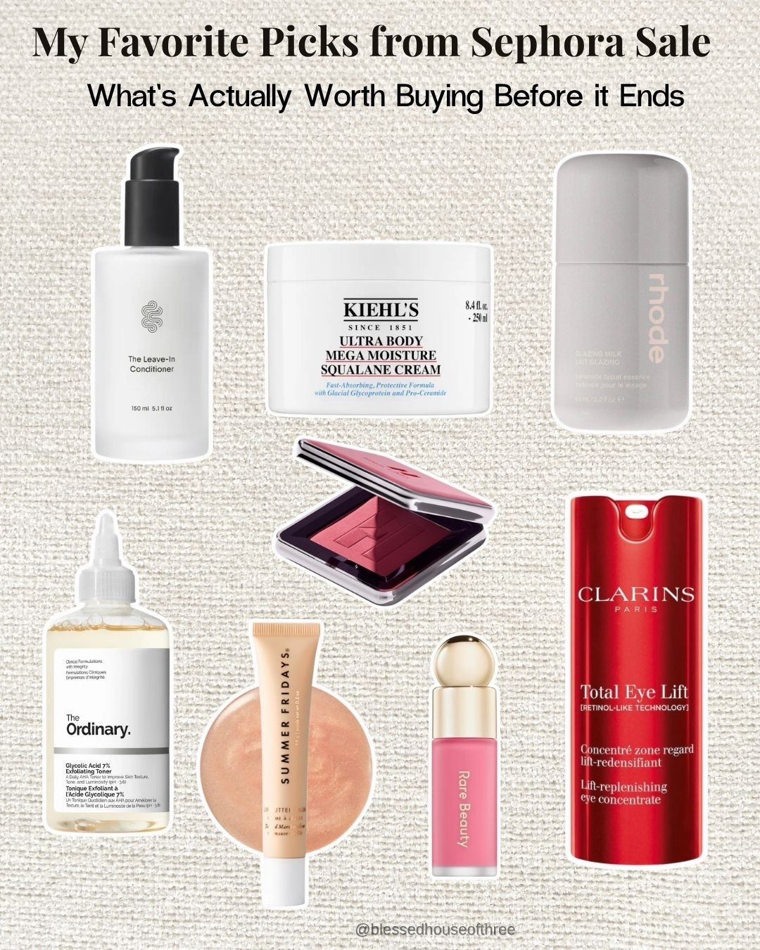Last day of the Sephora Sale and these are the beauty products I actually use and repurchase—from hydrating skincare and glow-boosting essentials to everyday makeup favorites that are worth the hype. If you’ve been waiting to grab the Kiehl’s ultra body cream, Rhode glazing milk, Rare Beauty blush, or my go-to exfoliating toner, this is your sign before the sale ends tonight. Follow me on LTK for daily beauty, fashion, and home finds.

#LTKSaleAlert #LTKBeauty