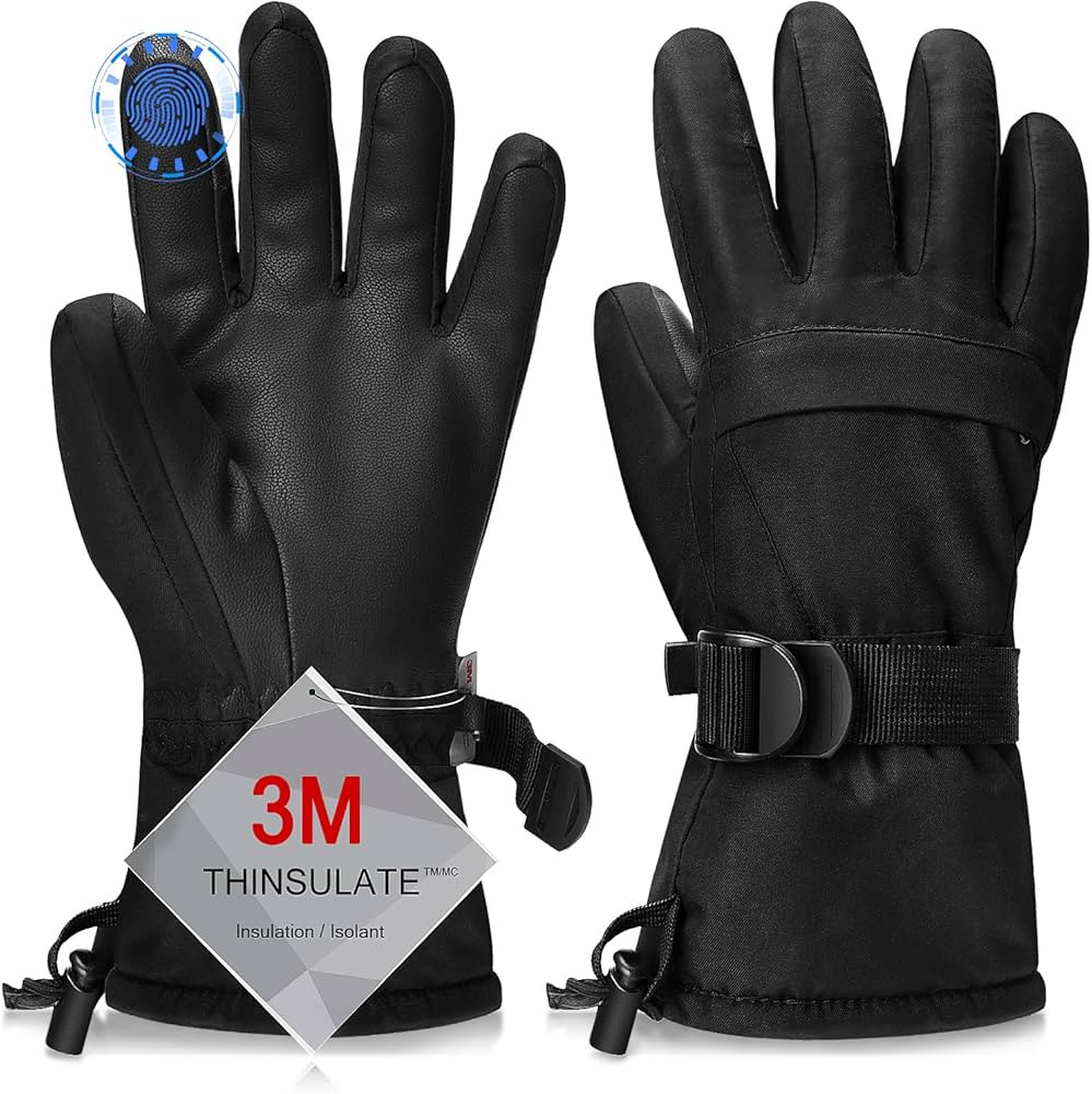 Ski Gloves, Warmest Waterproof and Breathable Snow Gloves for Cold Weather, Fits Both Men & Women... | Amazon (US)