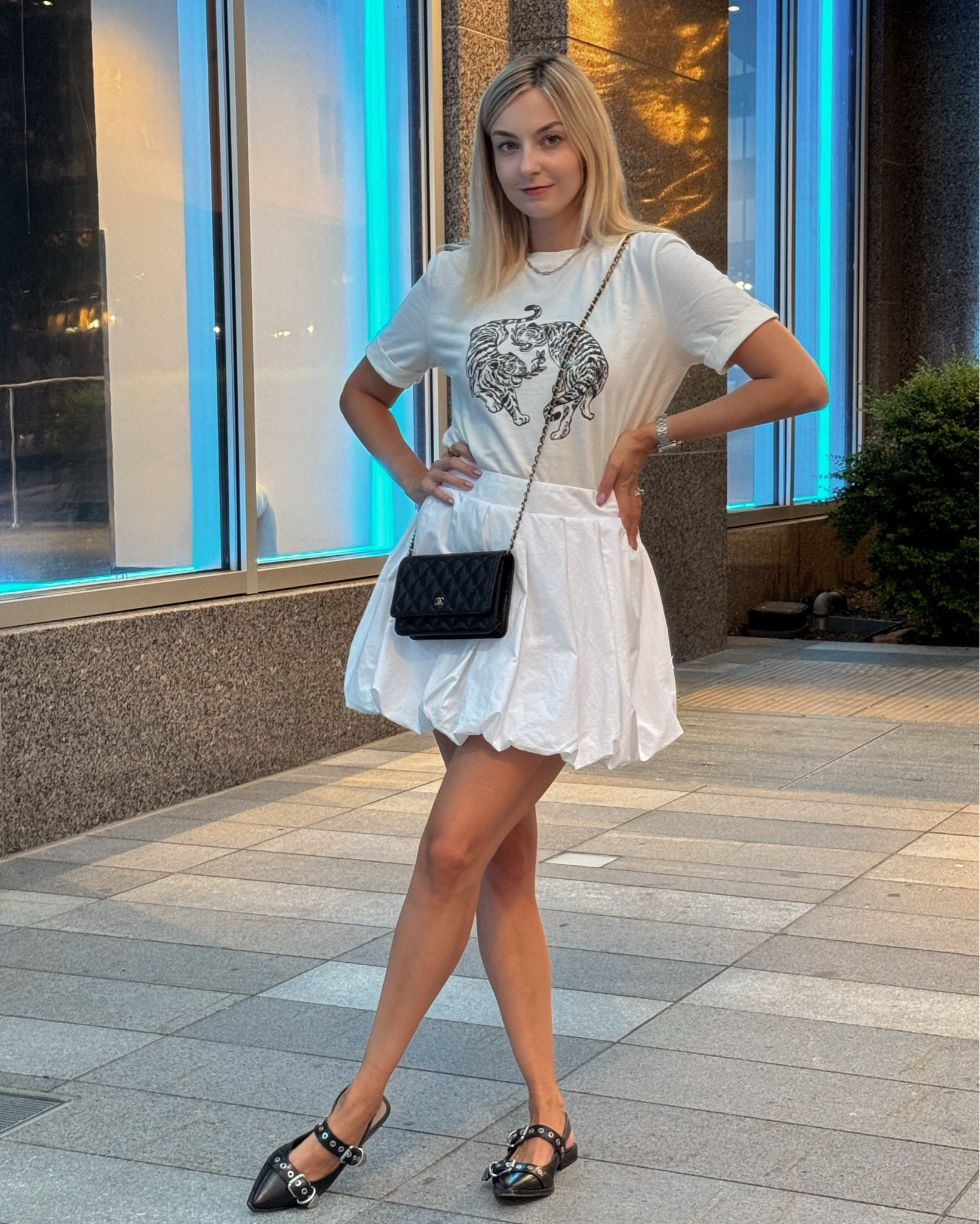 In my bubble mini skirt era during LtkCon

Bubble skirt outfit, graphic tee, black slingbacks, black flats, fall shoes 

#LTKStyleTip #LTKCon #LTKShoeCrush