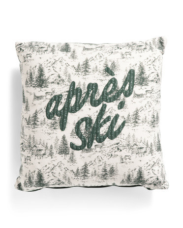 20x20 Apres Ski Toile Pillow | TJ Maxx