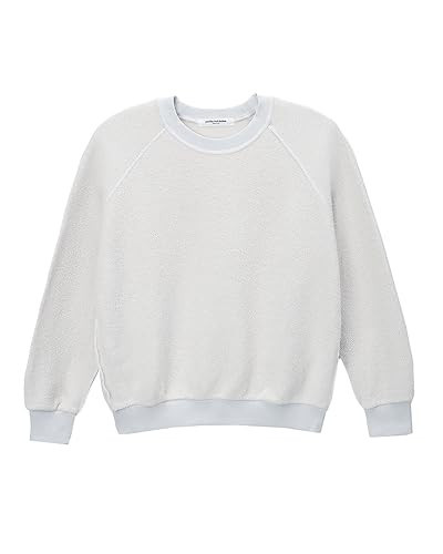 perfectwhitetee Women's Ziggy Reverse Fleece Long Sleeve Crew Sweatshirt, Heather Grey, s | Amazon (US)