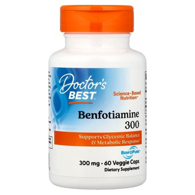 Doctor's Best Benfotiamine 300, 300 mg, 60 Veggie Caps | Target