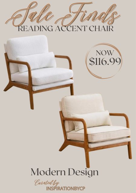 WALMART SALE FINDS $116.99 for this gorgeous accent chair
Modern chair, accent chair, nursery furniture, look for less, living room chair 

#LTKsalealert #LTKhome