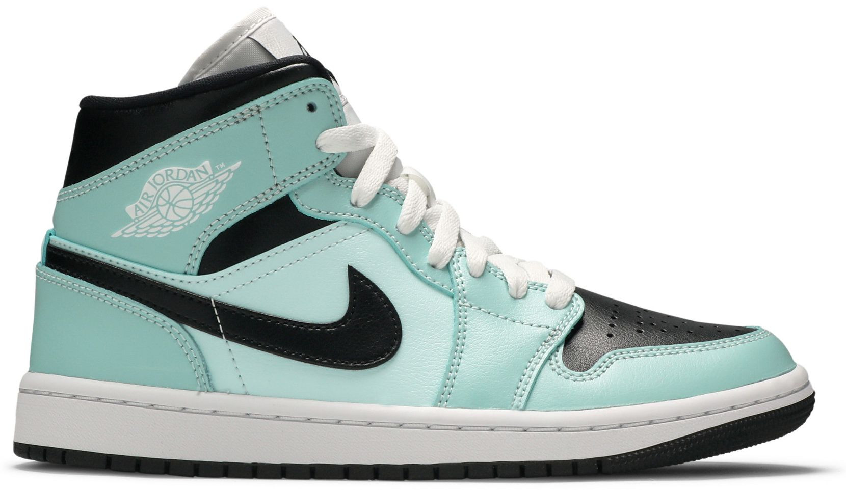 Wmns Air Jordan 1 Mid 'Aqua Black' | GOAT