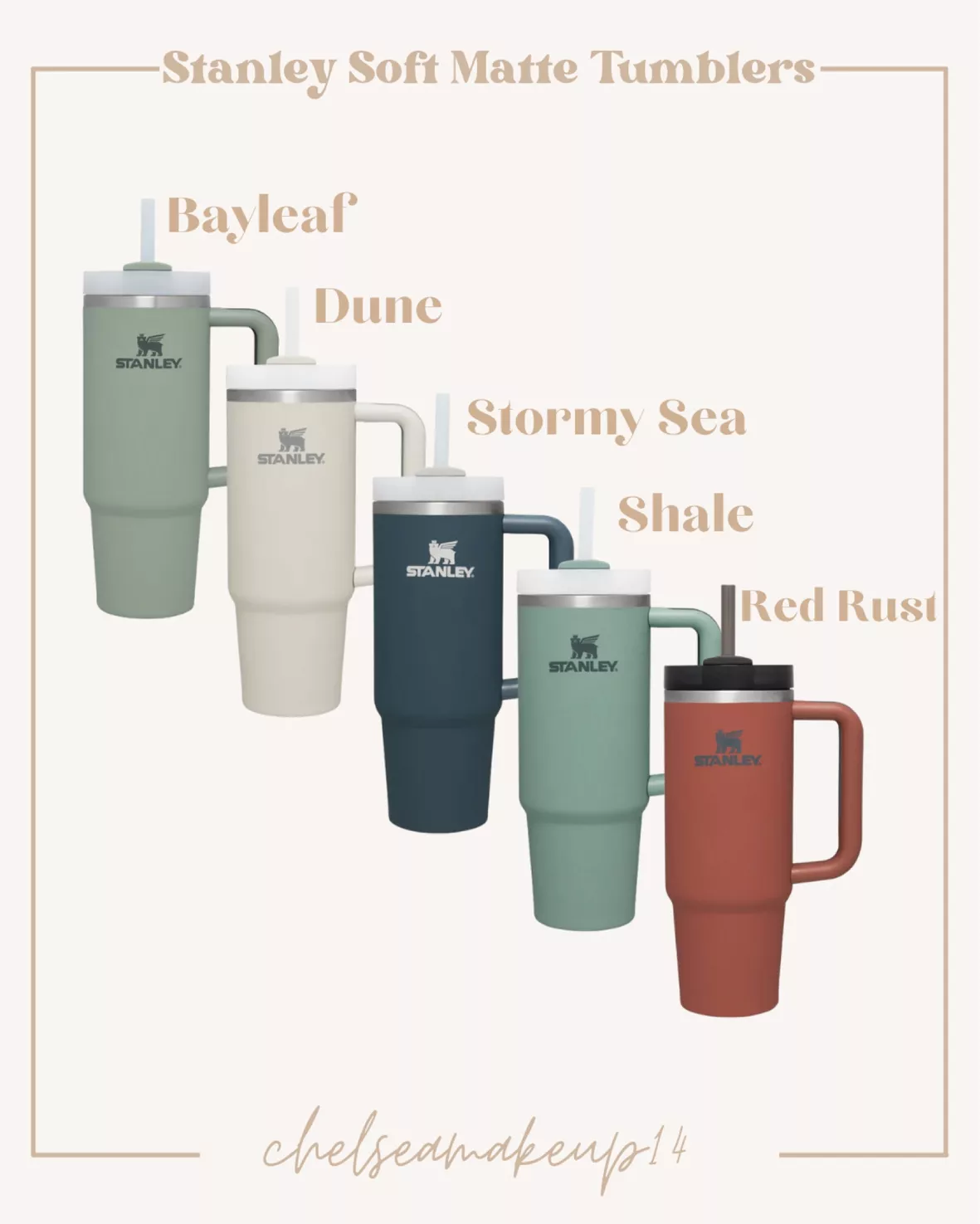 Quencher H2.0 Travel Tumbler | Soft Matte | 30 oz | Stanley Stormy Sea