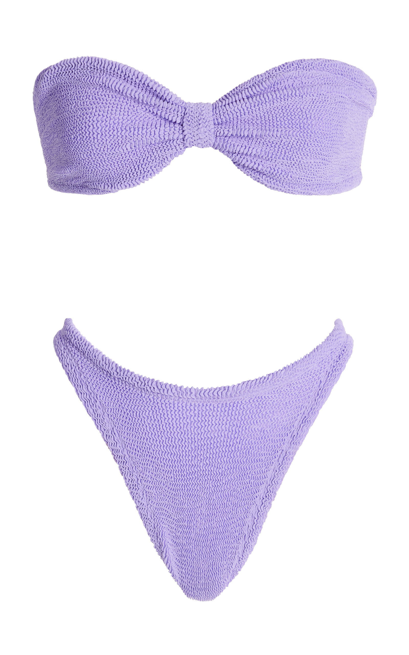 Hunza G - Women's Jean Crinkle Bikini - Purple - OS - Moda Operandi | Moda Operandi (Global)