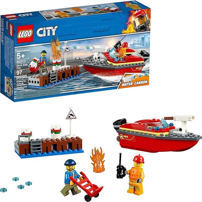 LEGO City Dock Side Fire 60213 Building Kit (97 Pieces) | Amazon (US)