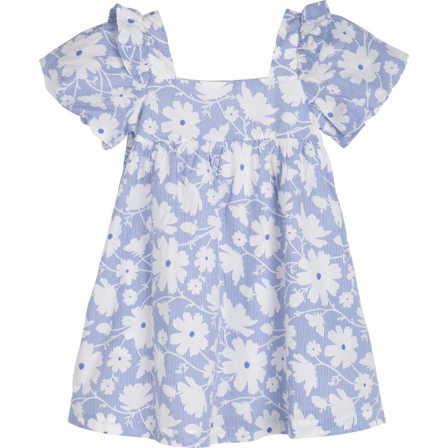 Kit Dress, Blue Striped Floral | Maisonette